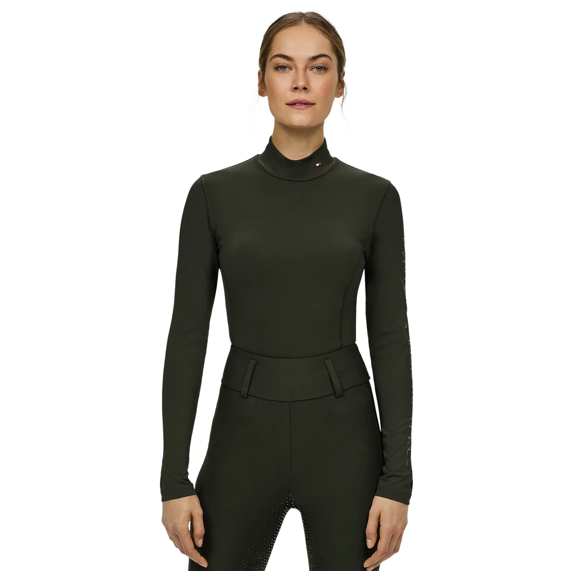 Tommy Hilfiger Ava High Neck Base Layer Pine